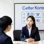 ** A diverse team of professionals, including a confident non-Korean individual, collaborating effectively in a modern, sleek office environment. The non-Korean individual is leading a discussion or presenting, demonstrating strong communication and cultural understanding in a Korean business context. Subtle visual cues like a Korean phrase on a whiteboard or a modern Asian-inspired design element are present. The overall image conveys competence, international collaboration, and career success, emphasizing the value of strong Korean language and cultural proficiency (like TOPIK) in a globalized workplace.

2.  **Prompt for