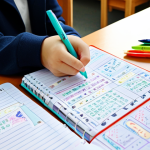 **Image:** A student at a desk, meticulously organizing a TOPIK 오답노트 (error note) using colorful pens and mind maps. The notebook is open, showcasing Korean vocabulary and grammar points.
    *   **Prompt:** "A focused student meticulously creating a TOPIK study notebook with mind maps and colorful pens at a desk, surrounded by Korean textbooks, fully clothed, professional study environment, safe for work, appropriate content, modest attire, educational setting, perfect anatomy, correct proportions, well-formed hands, proper finger count, natural body proportions, professional, family-friendly."